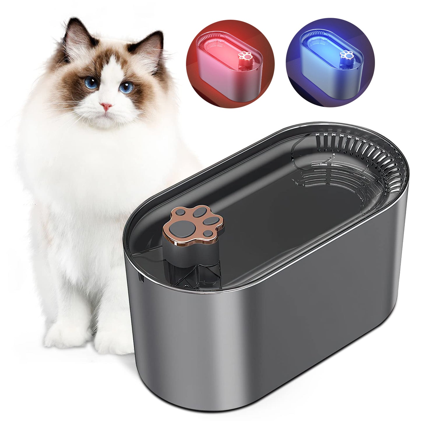 Ultra Quiet Water Dispenser With Filter And LED Light